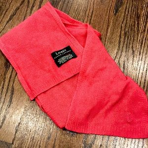 Ralph Lauren 100% cashmere scarf